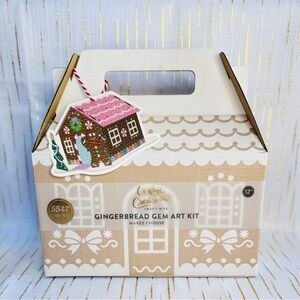 Crafty Creations Gingerbread Gem Art Kit | DIY Holiday Craft | 5547 Pieces | NIB